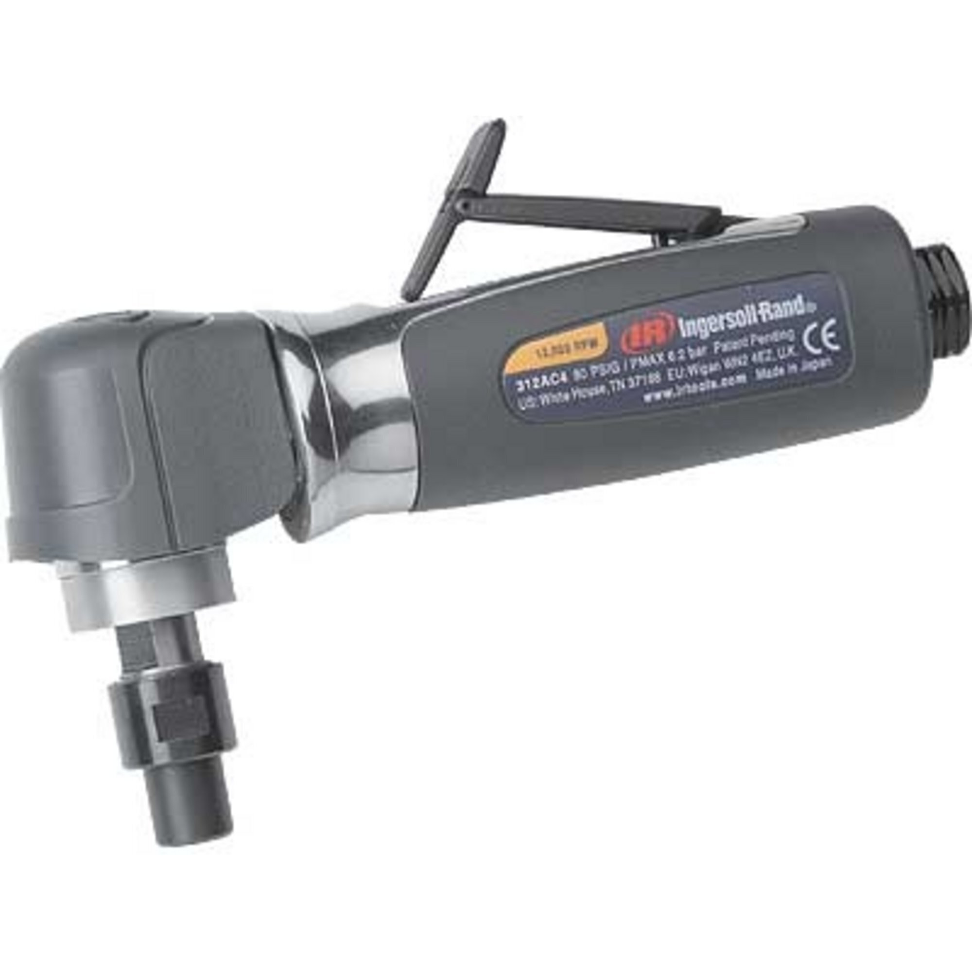 Ingersoll Rand Revolution Right Angle Die Grinder, 1/4In. Inlet, 15 CFM, 20,000 RPM @ 90 PSI, Model# 320AC4A